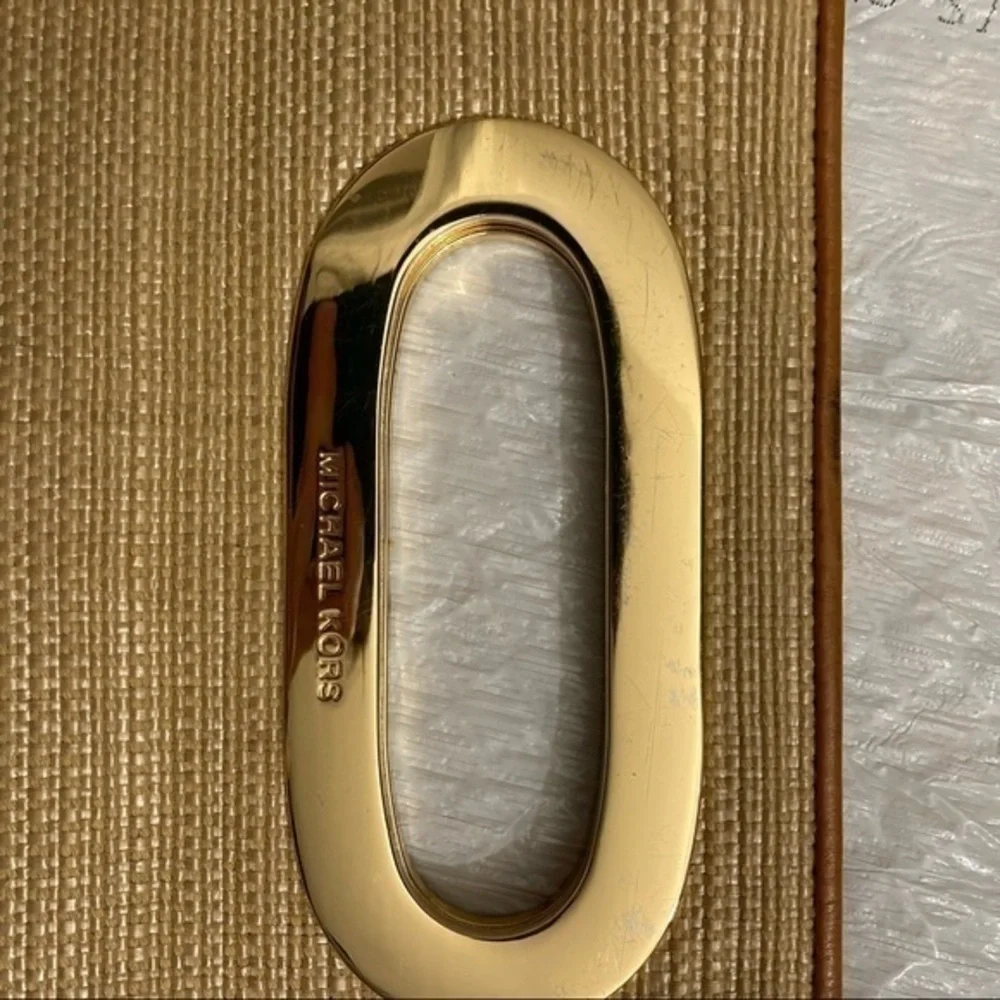 Michael kors wicker clutch bag